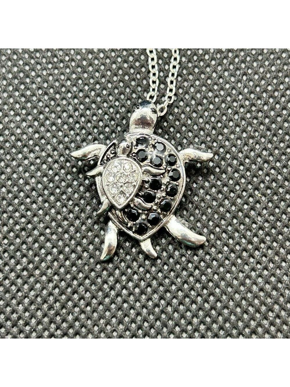 New! Mother and child turtle necklace